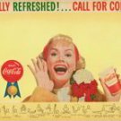 Vintage - 1960 Coca Cola High School Basketball Program - unused - Coke Ad