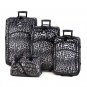 15244 Snow Leopard Print Luggage Set