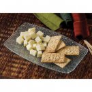 RAINDROP GLASS SERVING PLATE