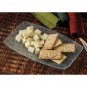 RAINDROP GLASS SERVING PLATE