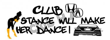 Stance will make her dance sticker