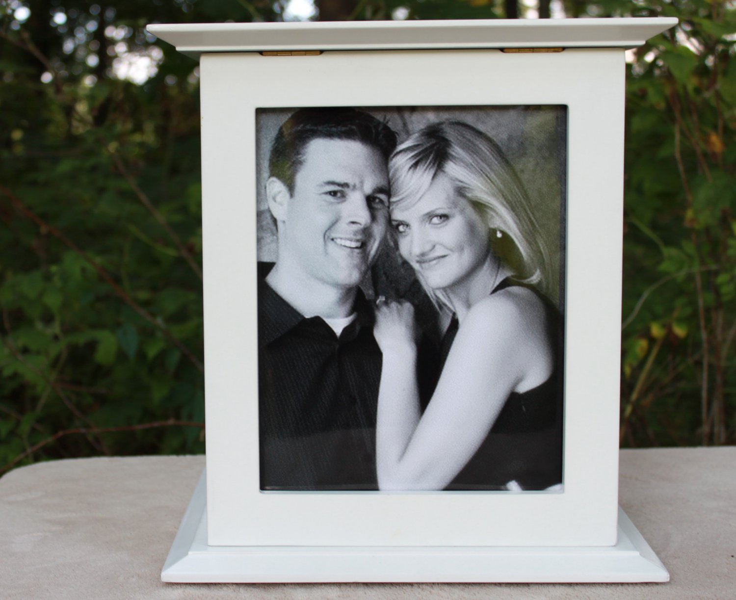 White 8 x 10 Picture Frame Wedding Card Box