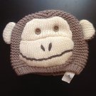 NWT Baby Gap Baby Boy Or Girl Monkey Knit Hat (6-12 Months)