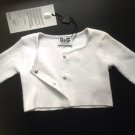 NWT $120 Dolce & Gabbana Junior Infant Baby Girl White Sweater (3-6 Months)