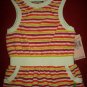 NWT $78 Juicy Couture Baby Girl Multi-Stripe Dress (3-6 Months)