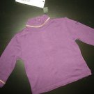 NWT Dolce & Gabbana Junior Infant Baby Girl Purple Long Sleeve Shirt 3-6 Months