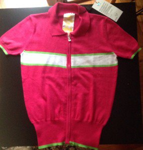 NWT Dolce & Gabbana Junior Short Sleeve Zip Up Cardigan (Size M)