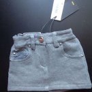 NWT Authentic FENDI Infant Baby Girl Grey Stretchy Skirt (Size 6 months) - Italy