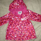NWT $58 Oshkosh B'gosh Girl's Raincoat/Jacket - Size 3T, 4T