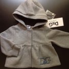 NWT Dolce & Gabbana Junior Infant Baby Girl Grey Embroidered Sweater (6-9 Months