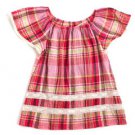NWT $88 Juicy Couture Girl's Plaid Puff Sleeve Shirt (size 7)