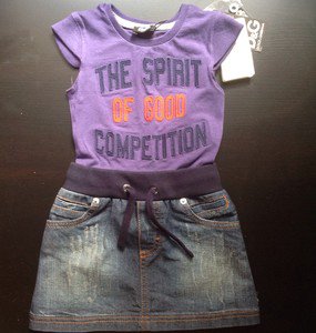 NWT $425 Dolce & Gabbana Junior Authentic Girl Denim Dress (size 6)