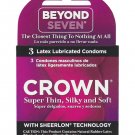 Crown Lubricated Condoms - Box of 3  7623-03