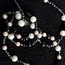 Pink and Black Lariat