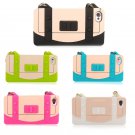 Fashion Girl Lovely Hangbag Purse Wallet Silicone Case Cover Apple iPhone 4 4S