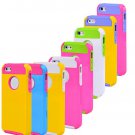 For Apple iPhone 4 4S Hybrid Rubber Rugged Combo Matte Case Hard Cover