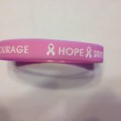 Breast Cancer Awareness Pink Wristband Bracelet Silicone