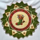Villeroy & Boch Christmas Toy's Fantasy Christmas Stocking Fluted Pie Plate Bowl