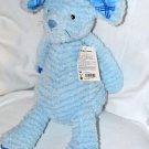 2011 Snugglees Blue Bunny Rabbit Large 14" Plush Toy by Manhattan Toy Soft
