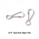 50 Metal Lanyard Zipper Pulls Snap Hooks 3/4 inch Spring Hooks