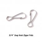 Lanyard Snap Hooks Nickel-plated Purse Zipper Pulls 50pcs 3/4" (21mm)