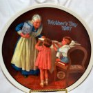 Norman Rockwell Plate 1987 Grandma's Surprise Mothers Day