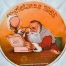 Norman Rockwell Plate Christmas 1985 Grandpa Plays Santa
