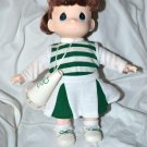 1998 Precious Moments Cheerleader Megaphone Doll 12"