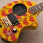 FERNANDES hide/X JAPAN Model YELLOW HEART-ZO Mini Electric Guitar w/built-in amp