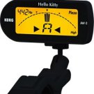 KORG Hello Kitty Chromatic Guitar Tuner Black AW-2G NIB
