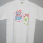 bape go ape fire multi logo white tee M sale!!