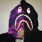 bape shark hoody sleeve camo black/purple #2 XXL