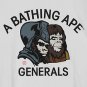 bape generals white tee L