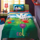 Licensed Twin Single Duvet Cover Set M.Mouse Club House %100 Cotton (Worlwide Shipping)
