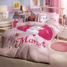 Licensed Twin Single Duvet Cover Set Marie Pembe %100 Cotton (Worlwide Shipping)