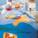 Licensed Twin Single Duvet Cover Set Winnie The Pooh Pilot %100 Cotton (Worlwide Shipping)