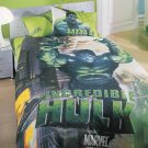 Licensed Twin Single Duvet Cover Set  Hulk %100 Cotton (Worlwide Shipping)