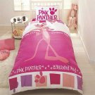 Licensed Twin Single Duvet Cover Set Pink Panter Step %100 Cotton (Worlwide Shipping)