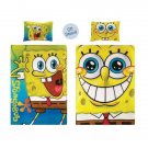 Licensed Twin Single Duvet Cover + Pillow Case Spongebob Hook %100 Cotton (Worlwide Shipping)