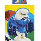 Licensed Twin Single Duvet Cover + Pillow Case Smurfs %100 Cotton (Worlwide Shipping)