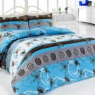 High Quality Twin Single Duvet Cover Set KAREN TURKUAZ (Worlwide Shipping)