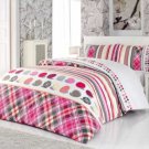 High Quality Twin Single Duvet Cover Set MELODY PEMBE (Worldwide Shipping)