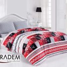 High Quality Twin Single Duvet Cover Set MİMOZA KIRMIZI(Worldwide Shipping)