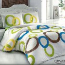 High Quality Twin Single Duvet Cover Set  LİSA GREEN(Worldwide Shipping)