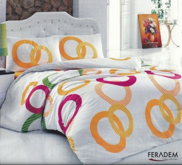 High Quality Twin Single Duvet Cover Set  L&Auml;&deg;SA ORANJ(Worldwide Shipping)