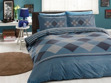 High Quality Twin Single Duvet Cover Set Mateo Mavi(Worldwide Shipping)