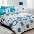 High Quality Twin Single Duvet Cover Set  Cosmos Mavi(Worldwide Shipping)