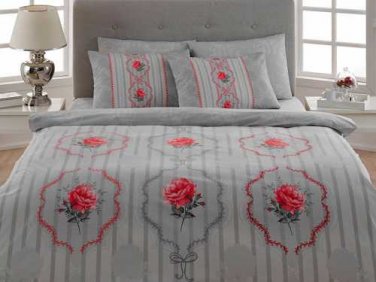 High Quality Twin Single Duvet Cover Set Lidia Gri(Worldwide Shipping)