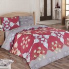 High Quality Double Queen / Full Duvet Cover Set NAZENİN KIRMIZI(Worldwide Shipping)