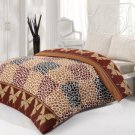 High Quality Double Queen / Full Duvet Cover Set ANYA KAHVE (Worldwide Shipping)